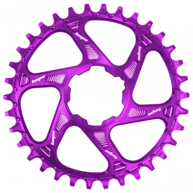 Hope Spiderless Retainer Chainring Boost - Purple